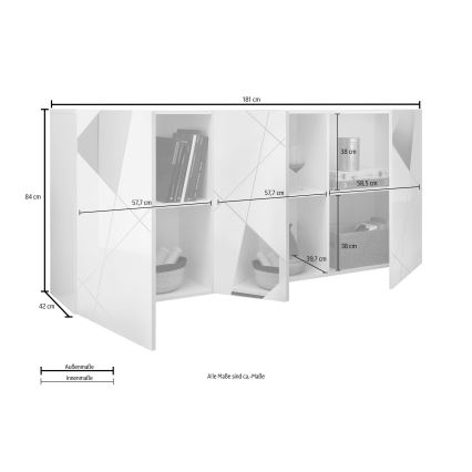 Cômoda TAVRI antracite