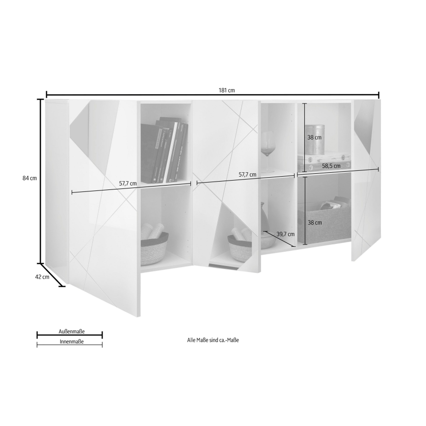 Cómoda TAVRI branca