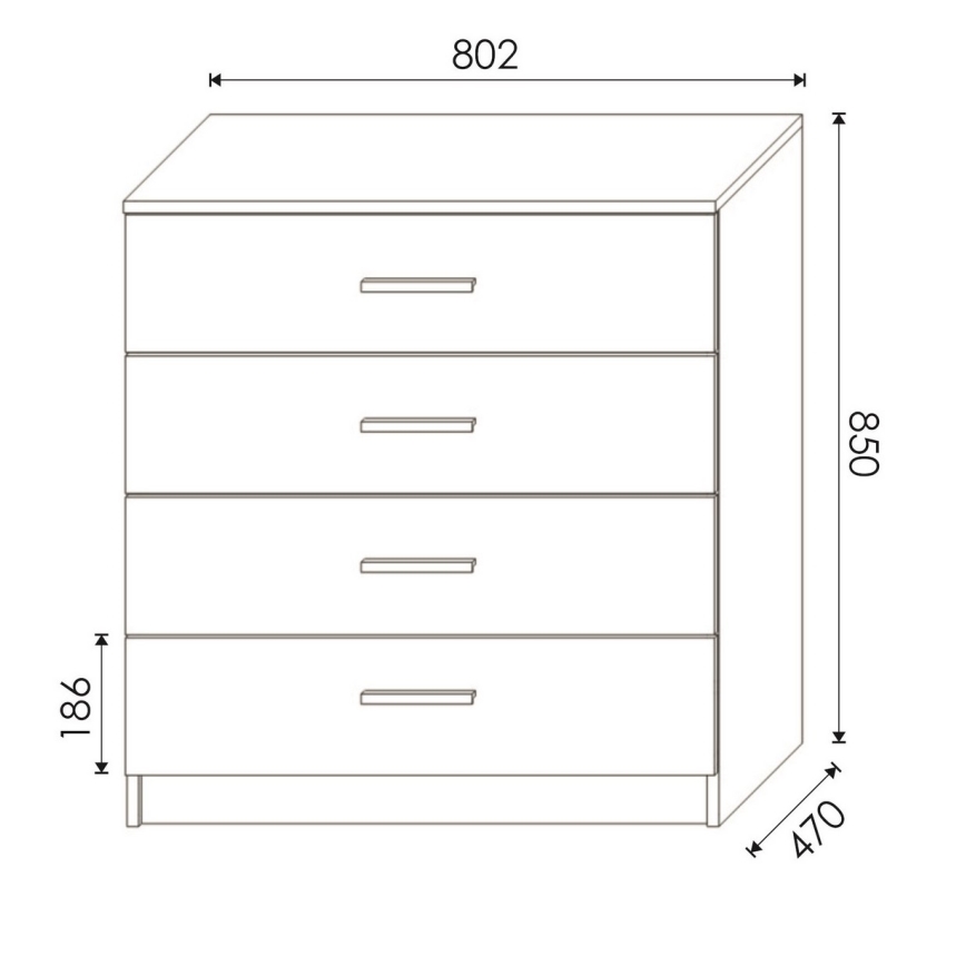 Cômoda TIMON branca