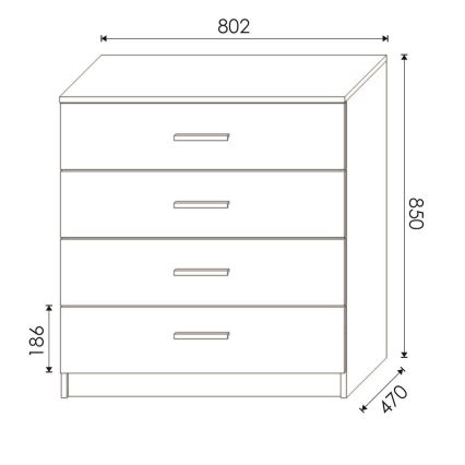 Cômoda TIMON carvalho wotan