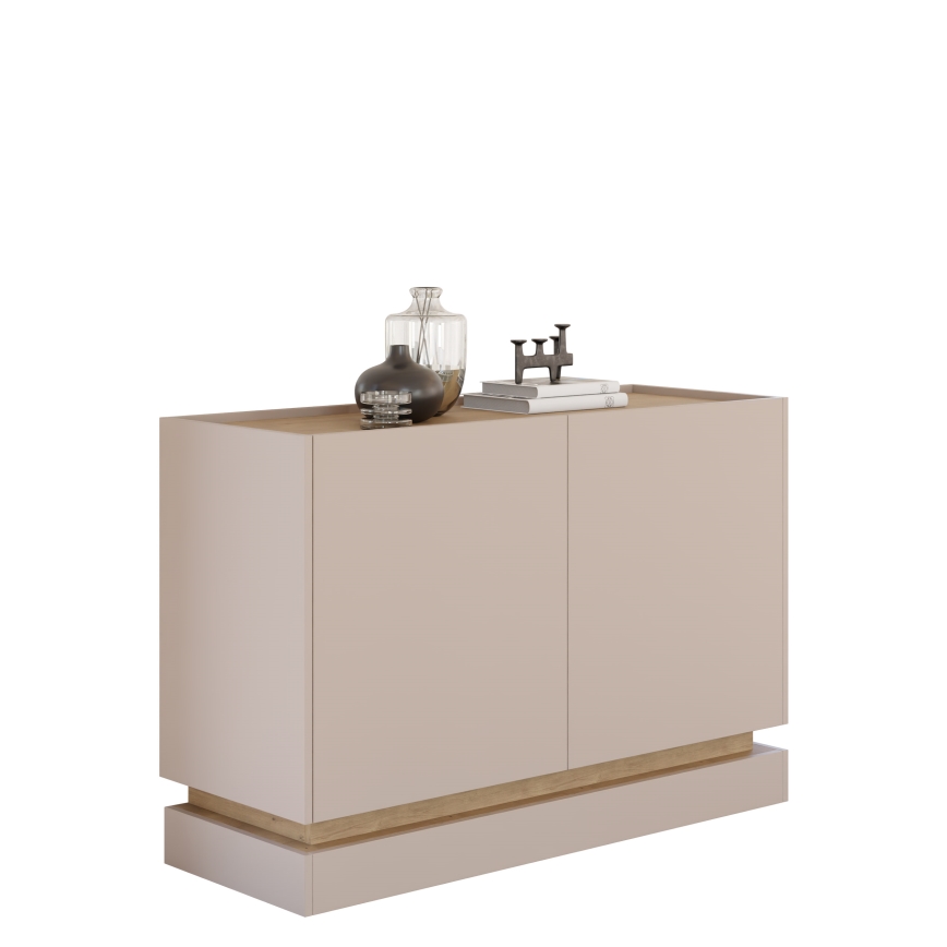 Cômoda ZARPANT 120x75 cm bege/carvalho Cremona