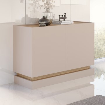 Cómoda ZARPANT 75x120 cm bege/carvalho Cremona