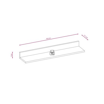 Composição para sala BRICK carvalho sonoma/branco