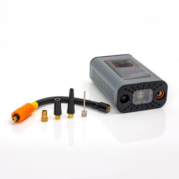 Compressor de bolso digital LED  3em1 4000 mAh 5W preto