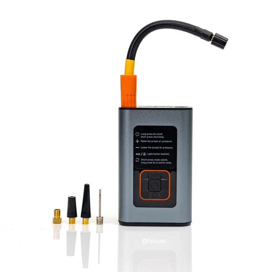 Compressor de bolso digital LED  3em1 4000 mAh 5W preto