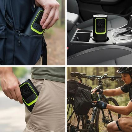 Compressor digital de bolso 5V 8000 mAh — preto