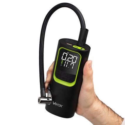 Compressor digital de bolso 5V 8000 mAh — preto