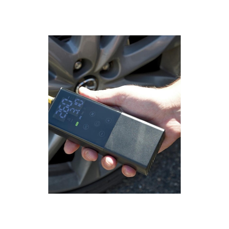 Compressor portátil digital 4000 mAh 5V preto