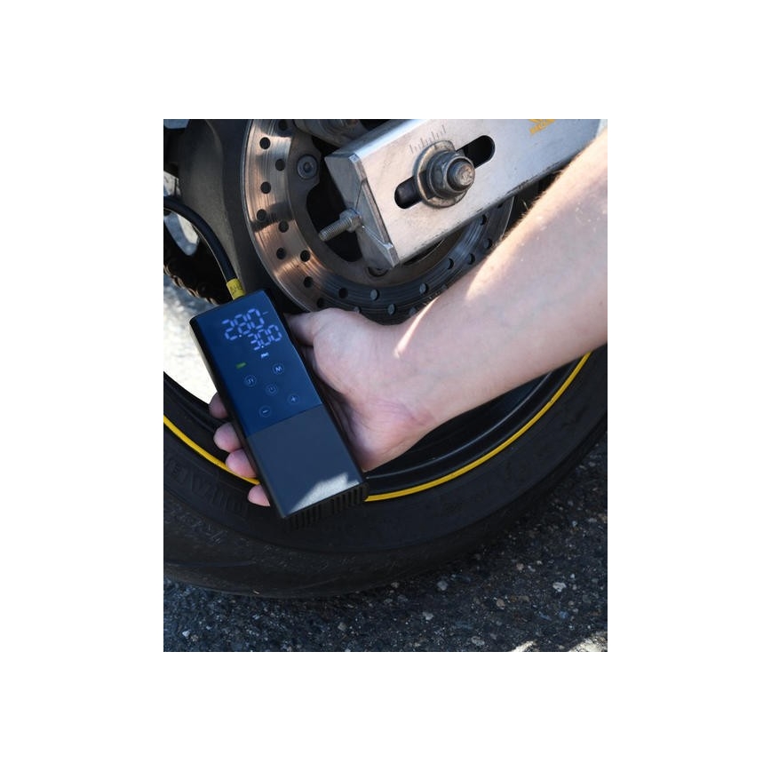 Compressor portátil digital 4000 mAh 5V preto