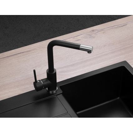 Concept BDG4327BC - Torneira de cozinha 27,3 cm granito/preto