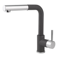 Concept BDG4527BC - Torneira para lava-loiças com duche extraível 26,9 cm granito/preto