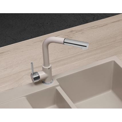 Concept BDG4527BE - Torneira de cozinha com bica extraível 26,9 cm granito/bege