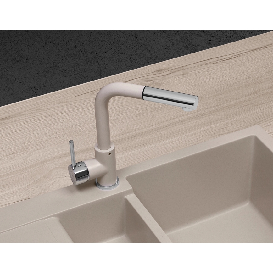 Concept BDG4527BE - Torneira de cozinha com bica extraível 26,9 cm granito/bege