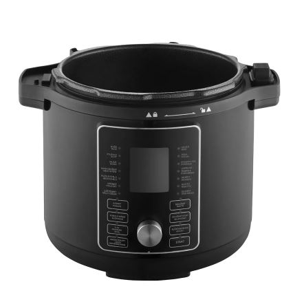 Concept CK8000 - Panela de pressão elétrica multifuncional e fritadeira de ar quente 5,6 l 11 em 1 1500 W/230 V preta