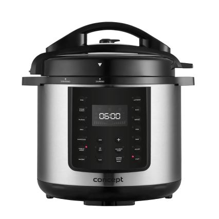 Concept CK8001 - Panela de pressão elétrica multifuncional 5,6 l 1000W/230V Wi-Fi em aço inoxidável