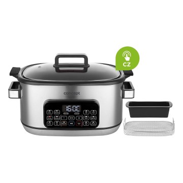 Concept CK9000 - Panela elétrica multifuncional 6 l 10 em 1 1250W/230V aço inoxidável