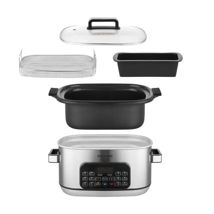 Concept CK9000 - Panela elétrica multifuncional 6 l 10 em 1 1250W/230V aço inoxidável