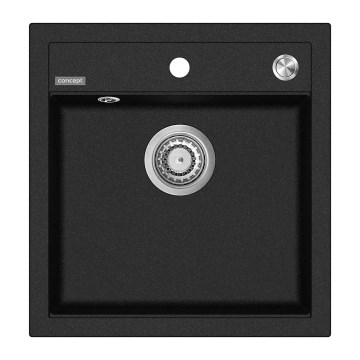 Concept DG00C50BC - Cuba de cozinha CUBIS 49x51 cm granito/preto
