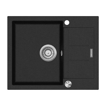 Concept DG05C45BC - Lava-loiça de cozinha CUBIS 50x62 cm granito/preto