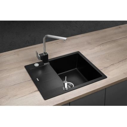 Concept DG05C45BC - Lava-loiça de cozinha CUBIS 50x62 cm granito/preto