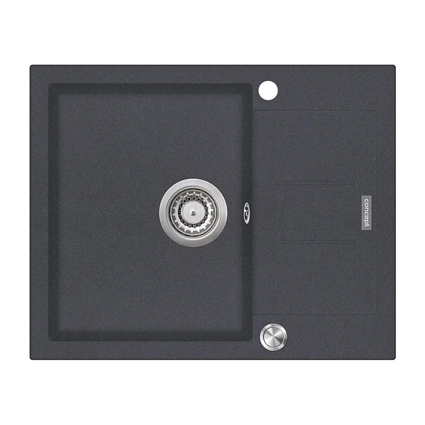Concept DG05C45DG - Cuba de cozinha CUBIS 50x62 cm granito/cinzento escuro