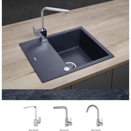 Concept DG05C45DG - Cuba de cozinha CUBIS 50x62 cm granito/cinzento escuro