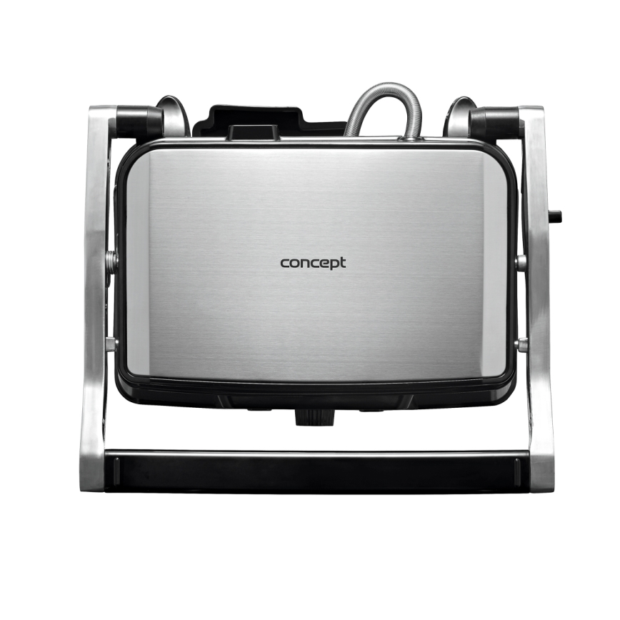 Concept ge2005 - Grelhador 1500W/230V aço inoxidável/preto