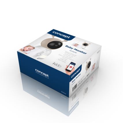 Concept KD4010 - Babá eletrónica inteligente com monitor e sensor de movimento SMART KIDO 4,5W/230V Wi-Fi bege
