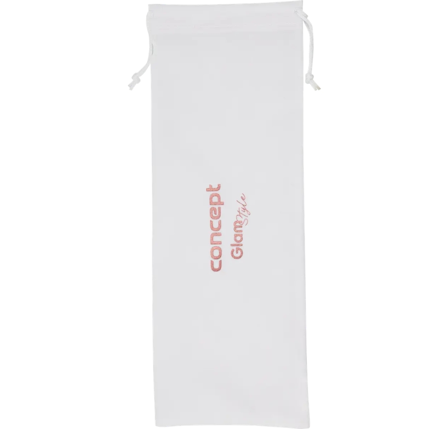 Concept KK2125 - Modelador cónico de cabelo GLAM STYLE 42W/230V branco/ouro rosé