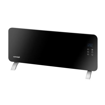Concept KS4010 - Aquecedor eléctrico/convector 1000/2000W IP24 preto + controlo remoto