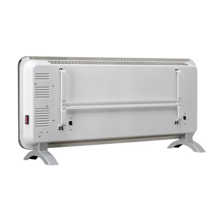 Concept KS4010 - Aquecedor eléctrico/convector 1000/2000W IP24 preto + controlo remoto