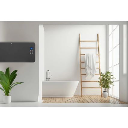 Concept KS4100 - Aquecedor elétrico inteligente/convector 1000/2000W Wi-Fi IP24 cinzento