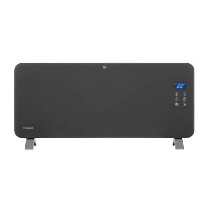 Concept KS4100 - Aquecedor elétrico inteligente/convector 1000/2000W Wi-Fi IP24 cinzento