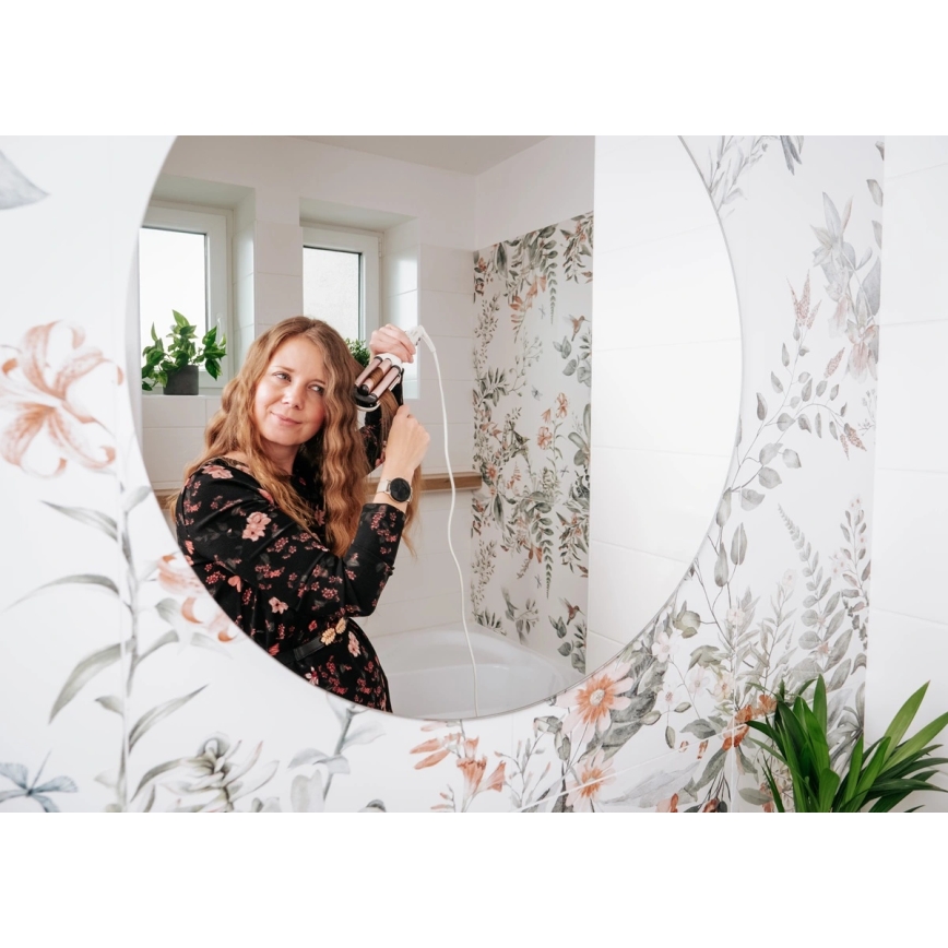 Concept KT2140 - Modelador triplo de cachos GLAM STYLE 100W/230V branco/rosa dourado