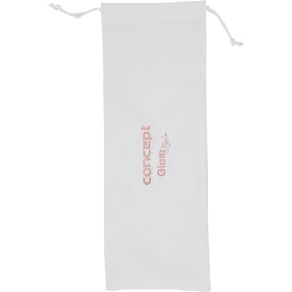 Concept KT2140 - Modelador triplo de cachos GLAM STYLE 100W/230V branco/rosa dourado