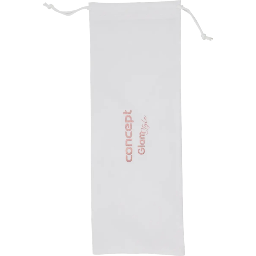 Concept KT2140 - Modelador triplo de cachos GLAM STYLE 100W/230V branco/rosa dourado