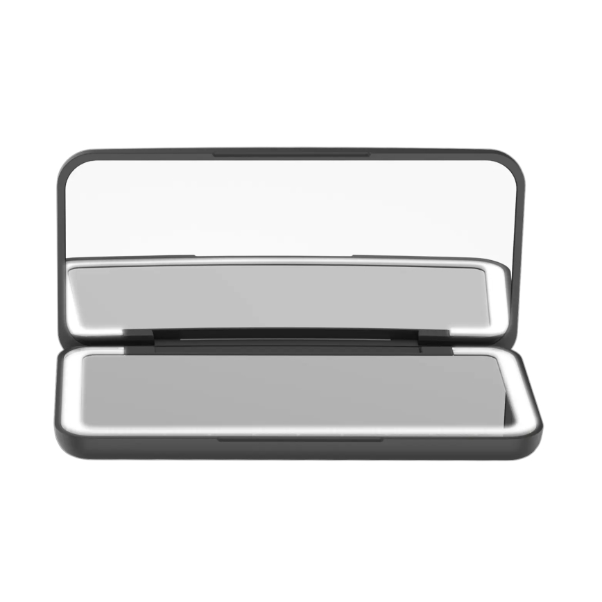 Concept KZ2020 - Espelho cosmético de bolso com LED PERFECT SKIN LED/1,5W/5V 4500-5500K 300 mAh preto