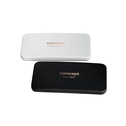 Concept KZ2020 - Espelho cosmético de bolso com LED PERFECT SKIN LED/1,5W/5V 4500-5500K 300 mAh preto
