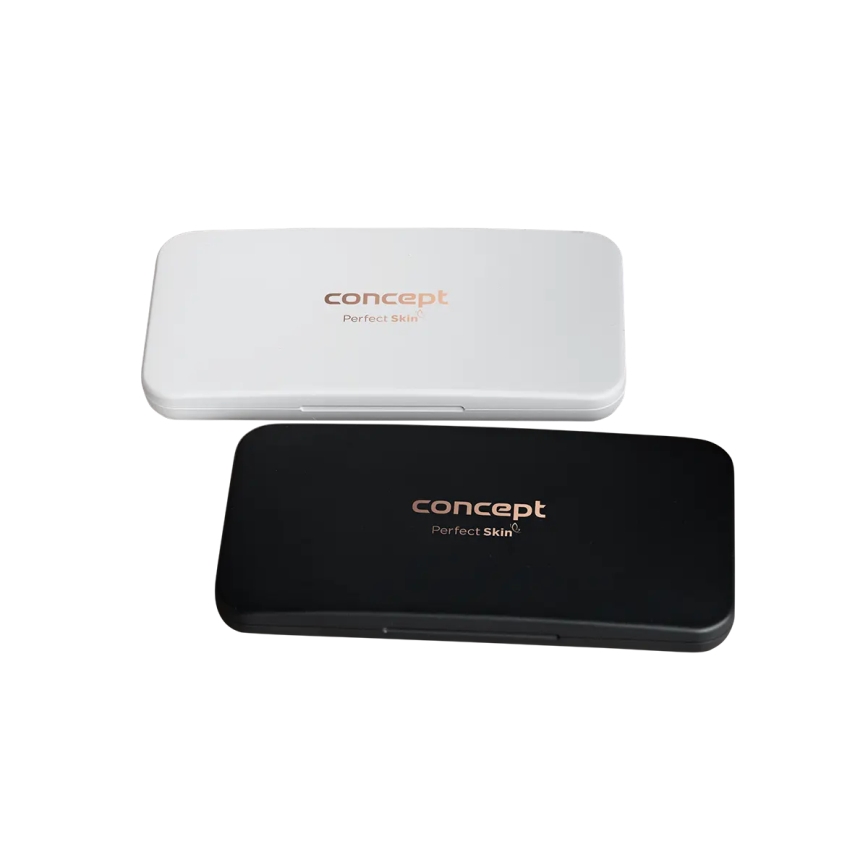 Concept KZ2020 - Espelho cosmético de bolso com LED PERFECT SKIN LED/1,5W/5V 4500-5500K 300 mAh preto