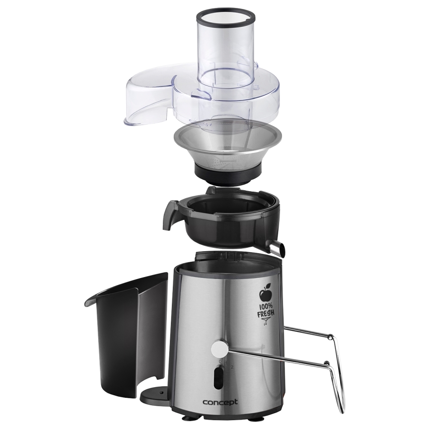 Concept LO7026 - Centrífuga para sumos 1000W/230V preta/inox