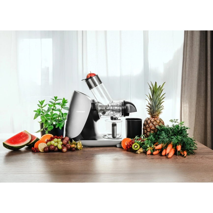 Concept LO7250 - Extrator de sumos de rosca horizontal 200W/230V preto/inox
