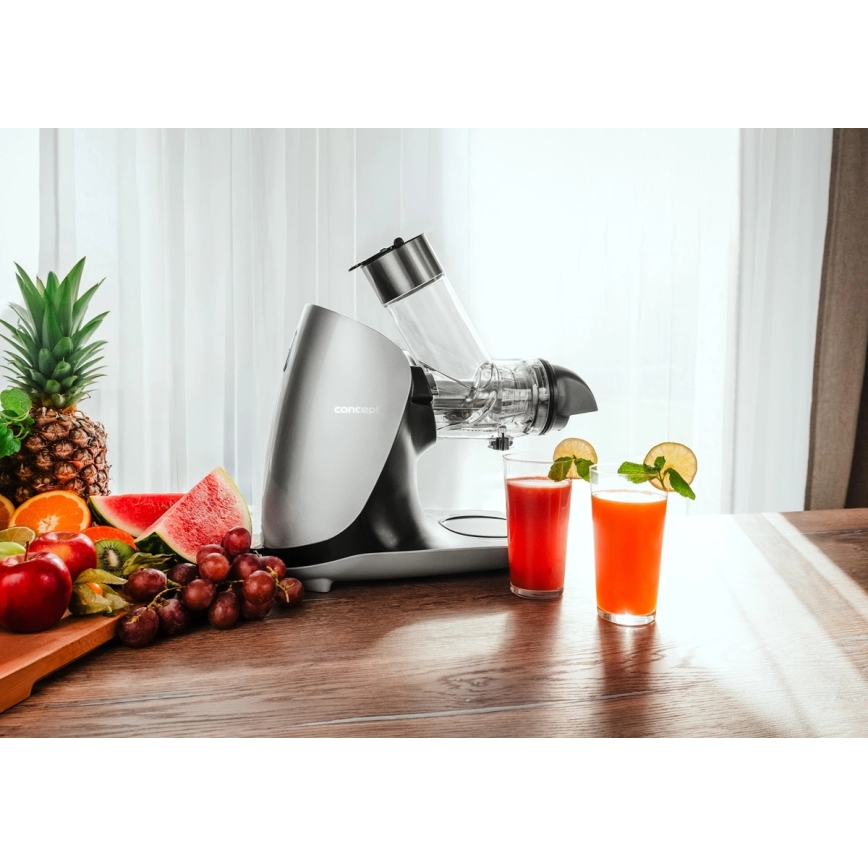 Concept LO7250 - Extrator de sumos de rosca horizontal 200W/230V preto/inox