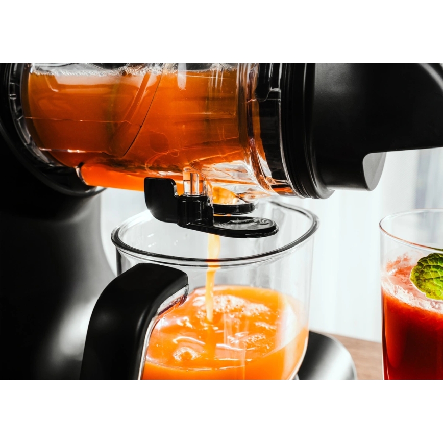 Concept LO7250 - Extrator de sumos de rosca horizontal 200W/230V preto/inox