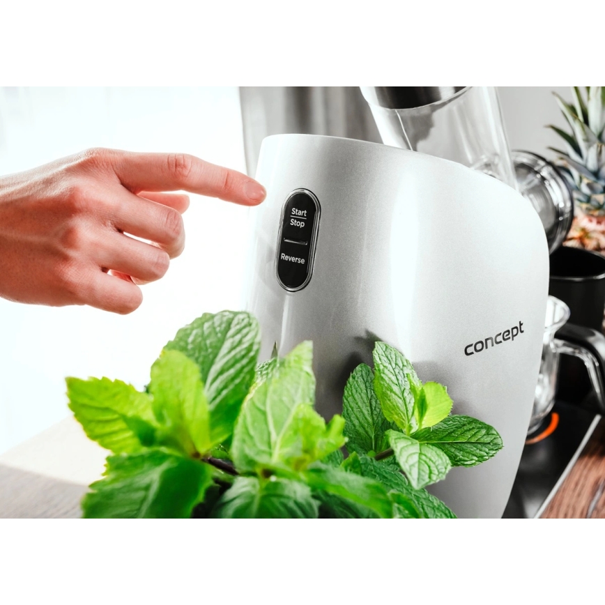 Concept LO7250 - Extrator de sumos de rosca horizontal 200W/230V preto/inox