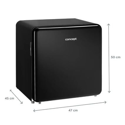 Concept LR2047bcN - Minibar retro 47 l preto