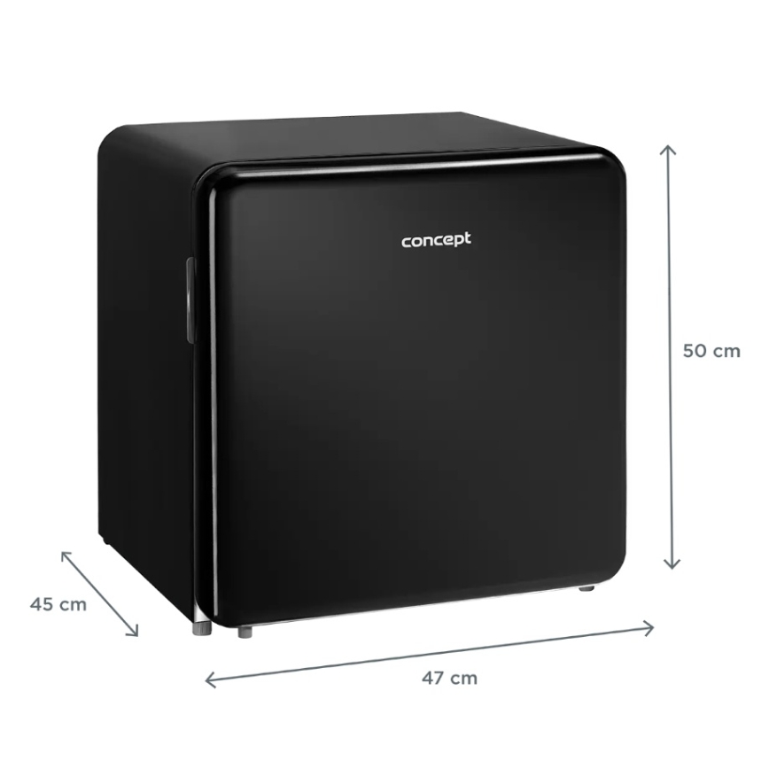 Concept LR2047bcN - Minibar retro 47 l preto
