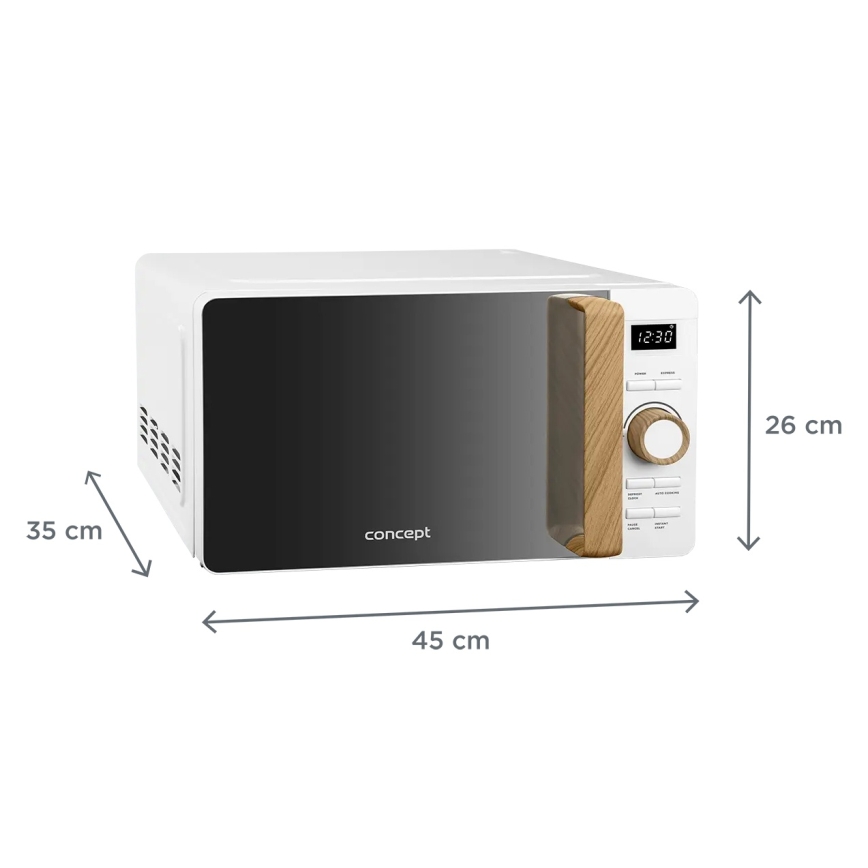 Concept MT4420wh - Micro-ondas 800W/230V 20 l branco
