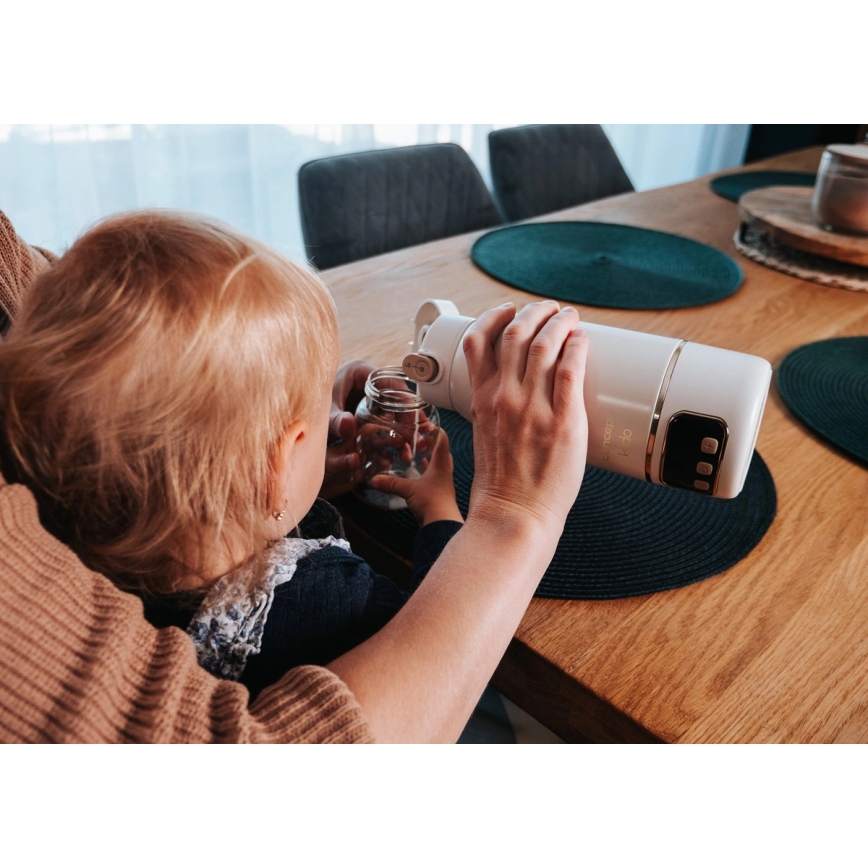 Concept OC4000 - Aquecedor de viagem para água e leite KIDO 500 ml 36W/7,4V 5000 mAh bege