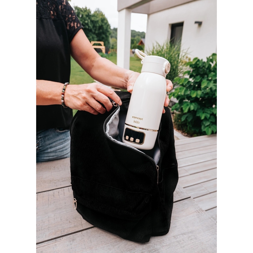 Concept OC4000 - Aquecedor de viagem para água e leite KIDO 500 ml 36W/7,4V 5000 mAh bege