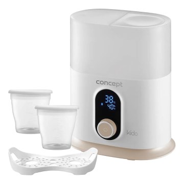 Concept OL4010 - Aquecedor de biberões 3 em 1 KIDO 200W/230V branco